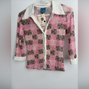 O-Mighty Dolls Kill Sz XS Blair Mesh Shirt New